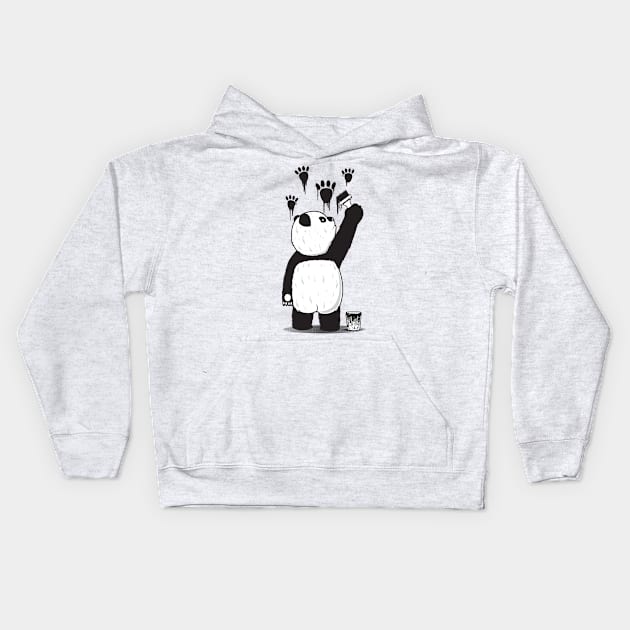 Pandalism Kids Hoodie by fathi